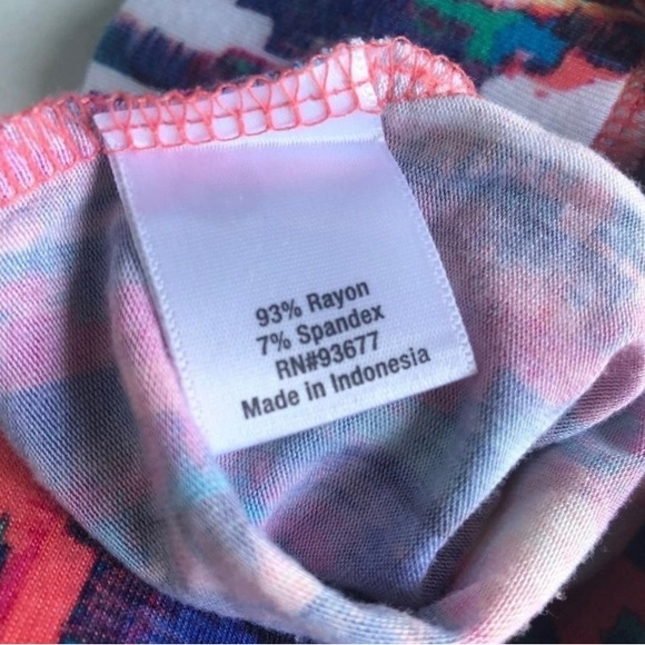 Watercolor maxi skirt with side slits - Picture 5 of 5